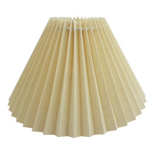 Lampenschirm Tischlampe Plissee creme natur weiß E27 – Lampenschirm Stoff, konisch