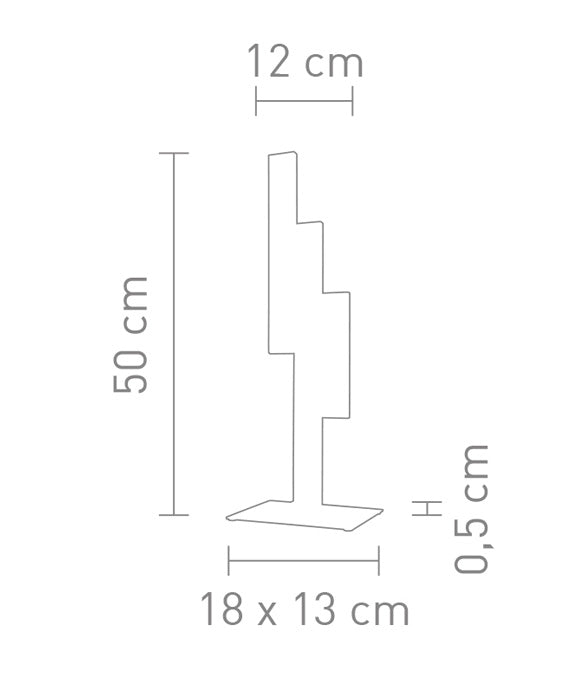 LED Tischlampe Empire dimmbar 50cm Alu gebürstet