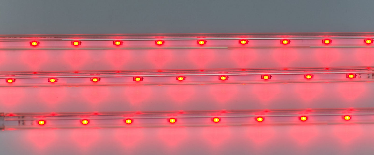 LED-Lichtleisten Casaya Rot LED-Sticks 3er Set mit Netzteil Unterbauleiste 3x30cm
