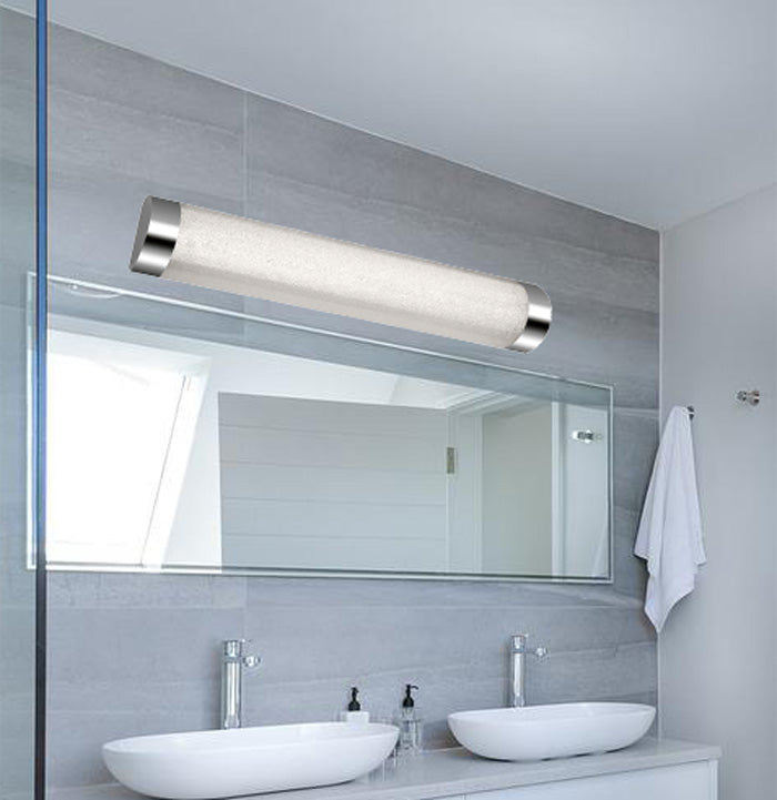 LED Badezimmerlampe Kristalloptik Glitzer 37,5cm IP44