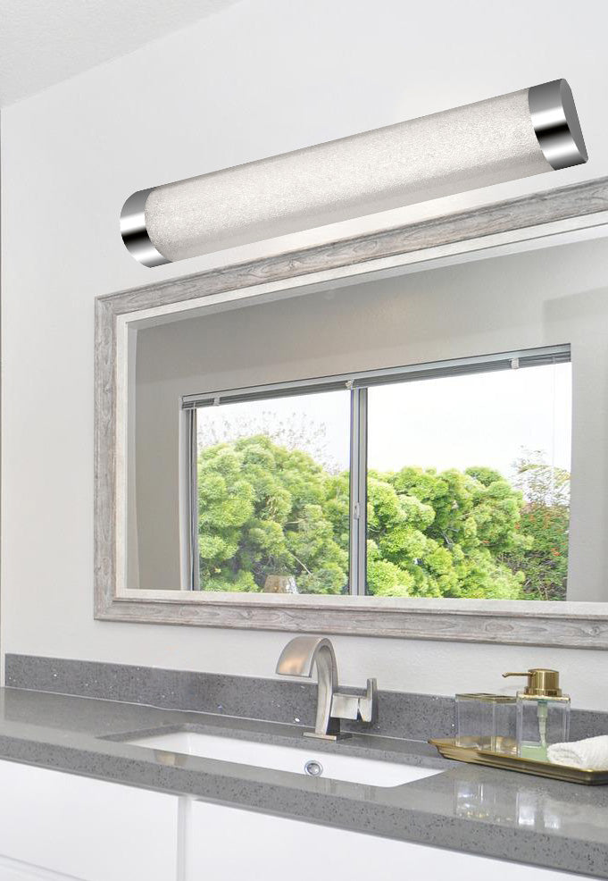 LED Badezimmerlampe Kristalloptik Glitzer 37,5cm IP44