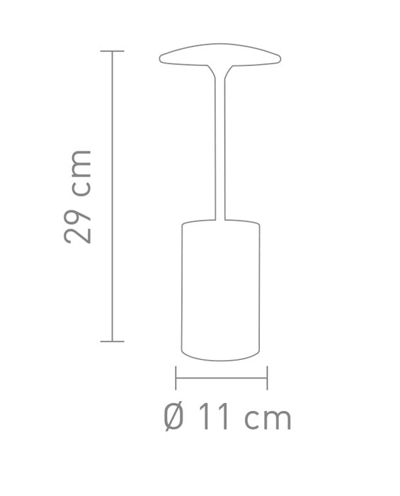 Sompex Pott Aluminium LED Schreibtischlampe leuchtender Stiftehalter