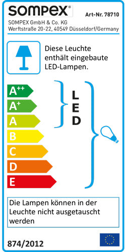 Design Tischlampe Jewel mit Leuchtdraht Stoffschirm weiß