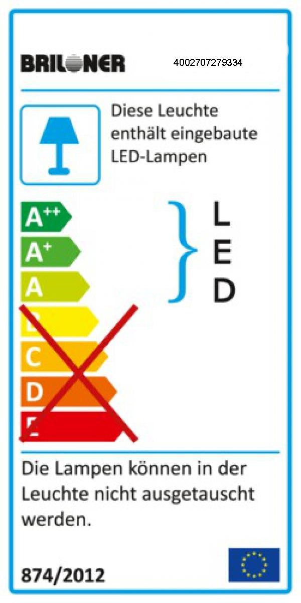 6W LED Unterbauleuchte 52cm Set Küchenleuchte Briloner 6467-066K Made in Germany