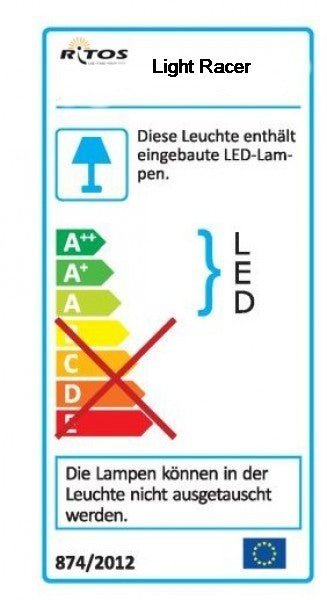 LED Lichtleiste Lightracer LED 3x 1,7W mit verschiebbaren Lichtquellen Sensor 90,2cm