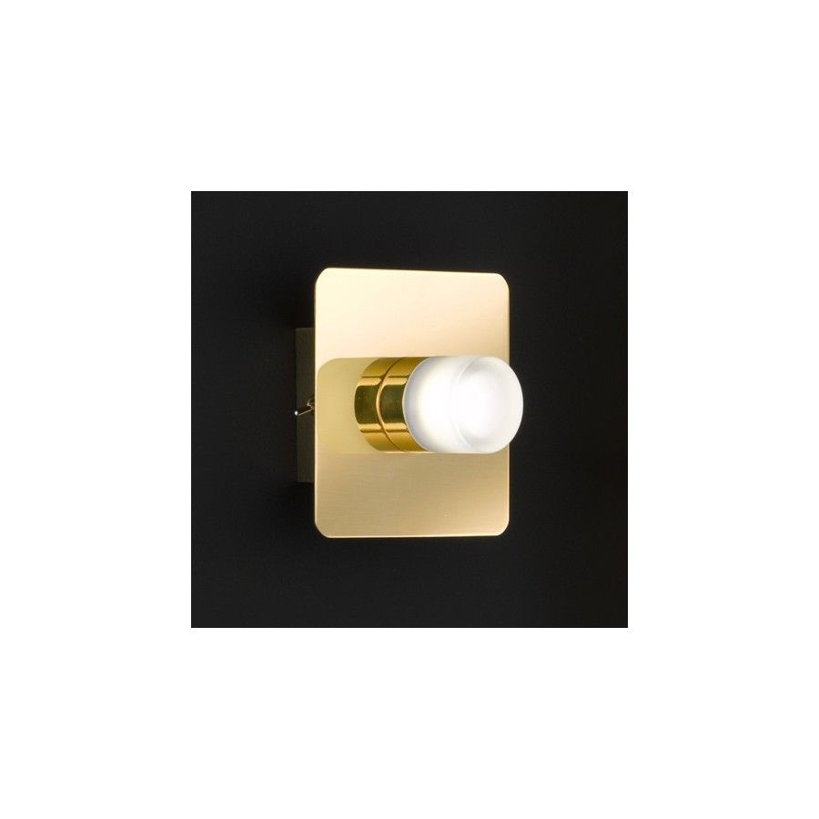 LED Wandleuchte in Messing mit Schalter – Wandleuchte LED, dimmbar