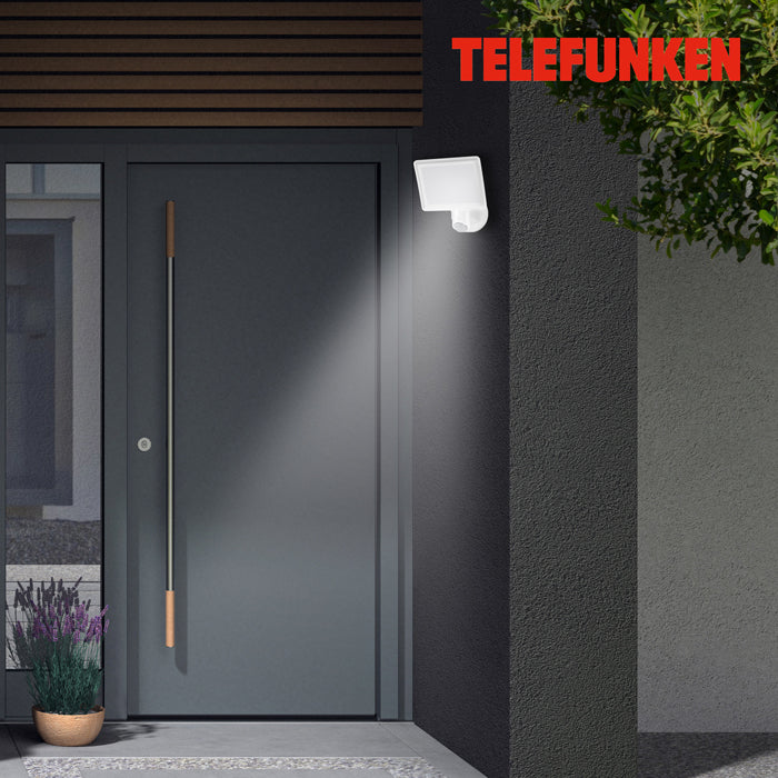 LED-Fluter für Außen weiß mit Bewegungssensor 2000 Lumen IP44
