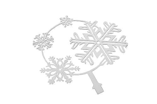 LED Tischlampe mit Schattenspiel Shadow Motiv Schneeflocke