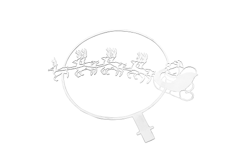LED Tischlampe mit Schattenspiel Shadow Motiv Santa Claus