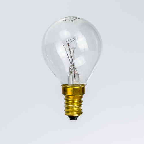 9x Tropfenlampe 25W E14 klar Backofenlampe 300° Tropfenform