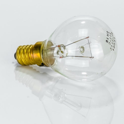 9x Tropfenlampe 25W E14 klar Backofenlampe 300° Tropfenform