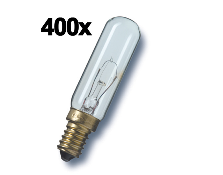 400x E14 25W 24V Röhrenform