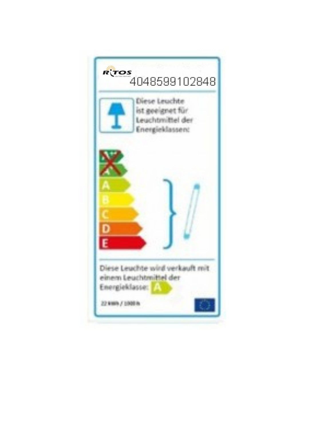 Freistrahlende Lichtleiste 58W Osram Leuchtstofflampe Neonröhre Neonla