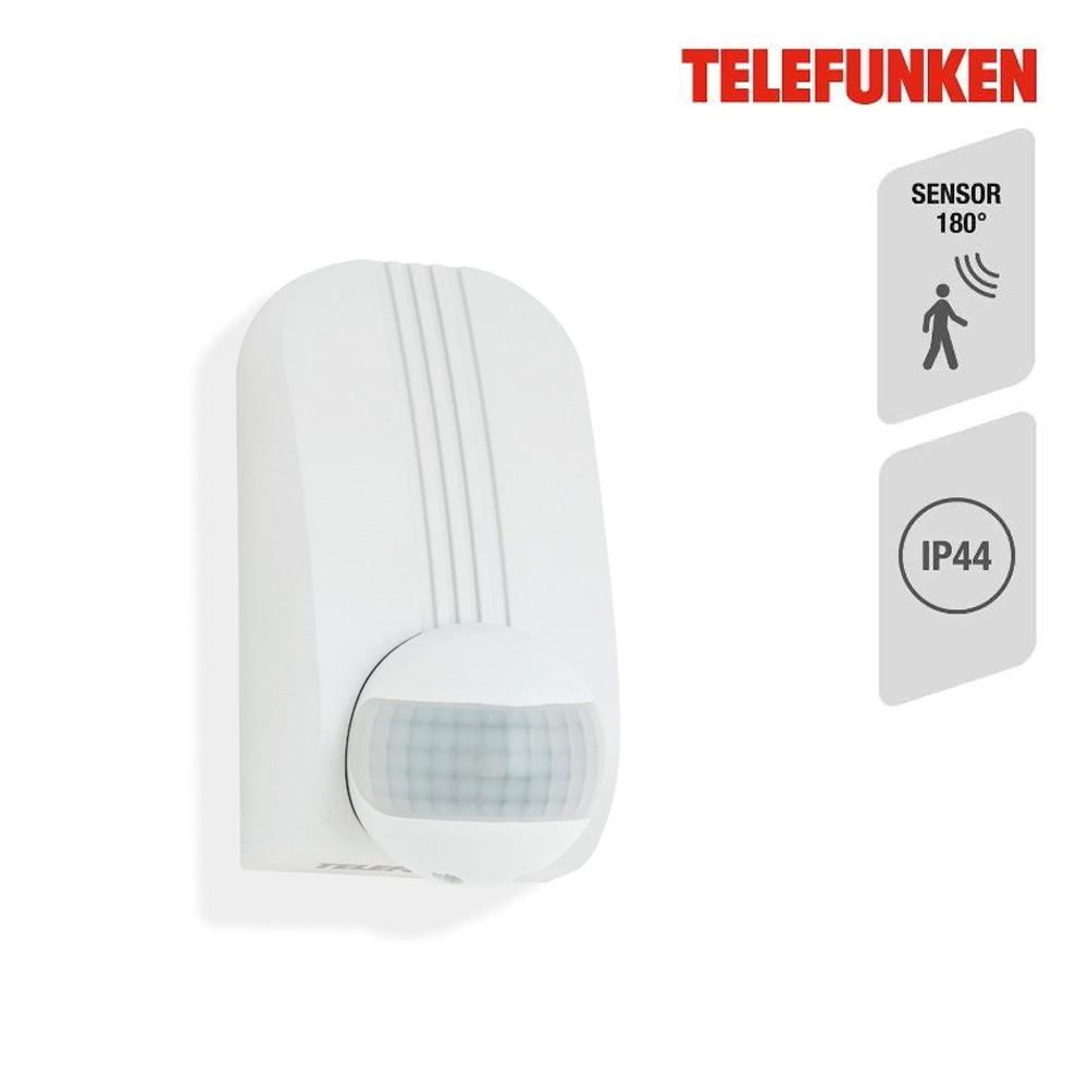 Bewegungsmelder auch für Eckmontage weiß Reichweite 12m 180° IP44