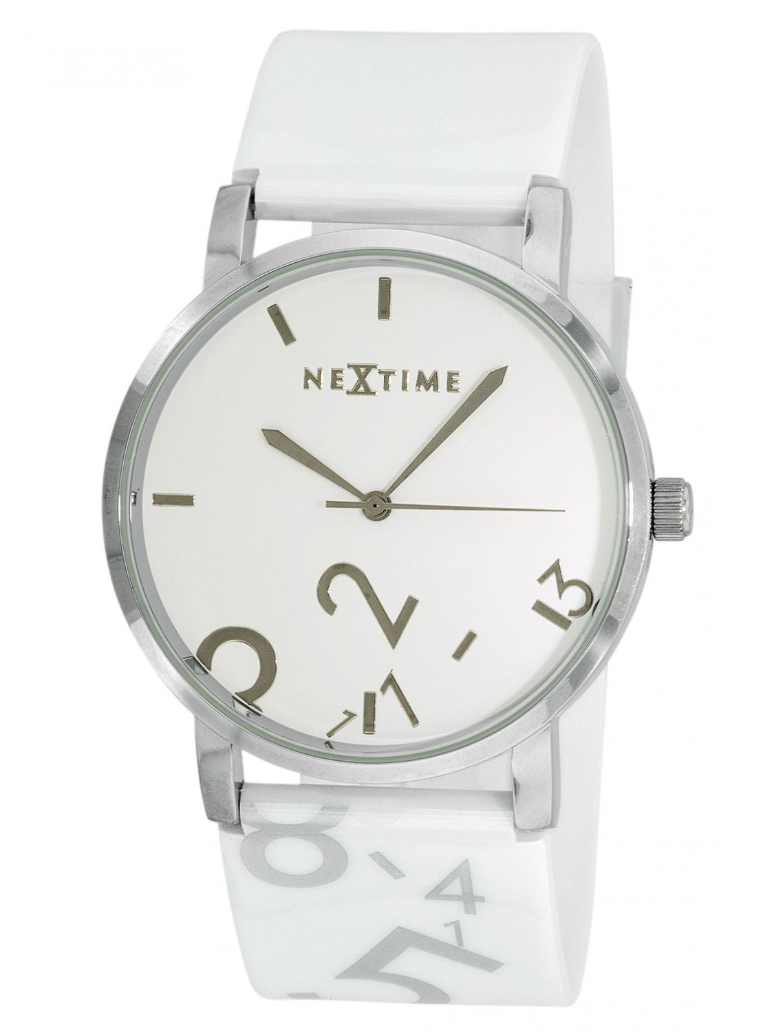 10x Armbanduhr Damen weiß silber Dropped von Nextime – stilvolles Wohnaccessoire & Dekoartikel aus Europa