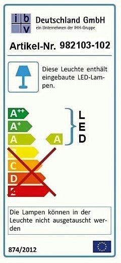 Unterbauleuchte KW 3,3W LED 31cm Lichtleiste Unterschrank ibv 982103-102
