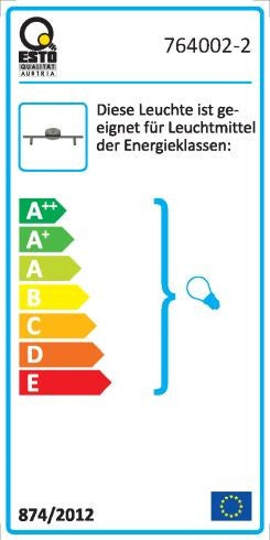 Armatur Deckenlampe 2 flammig 30 cm lang