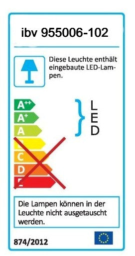 6W LED Unterbauleuchte Schwenkleuchte 57cm Alu Möblelleuchte verstellbar ibv 955006-102