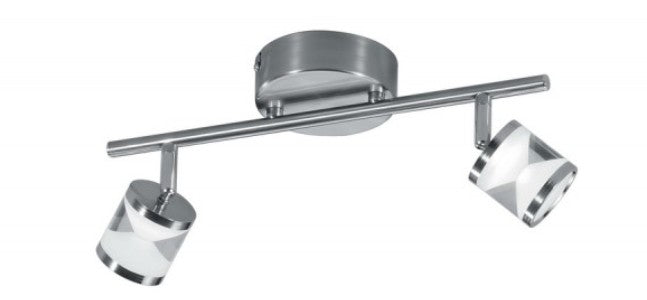 LED Deckenstrahler Nickel Deckenspot 2 flammig Cassini – Wandleuchte LED