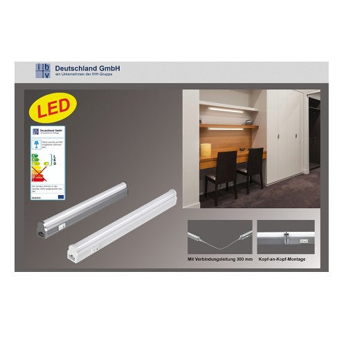LED Mini Unterbauleuchte mit Schalter 117cm weiß
