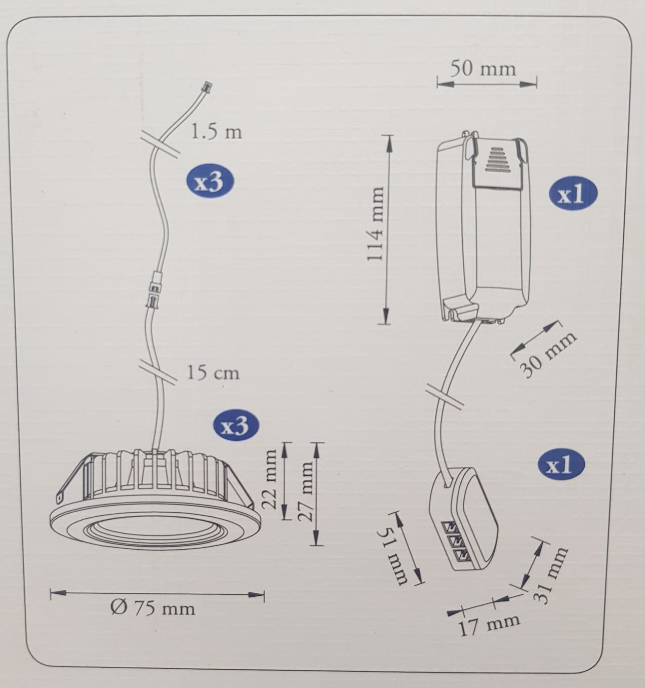 – Einbaustrahler