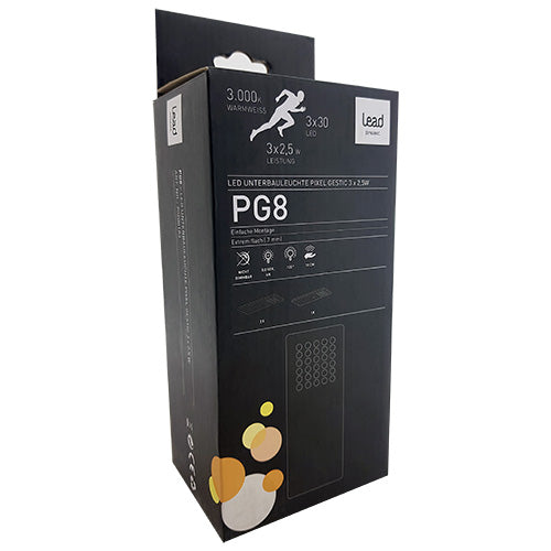 PG8 LED-Unterbauleuchte mit Gestiksensor 3er Set 2,5 W