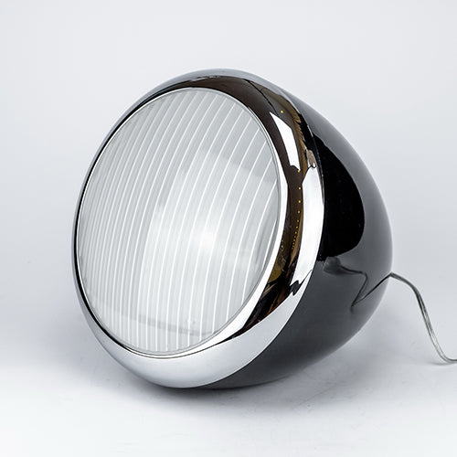 Außen Bodenleuchte Stehlampe Nostalgie Retro Scheinwerfer schwarz