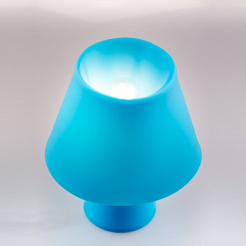 Deko Tischleuchte Numen in Blau aus Silikon