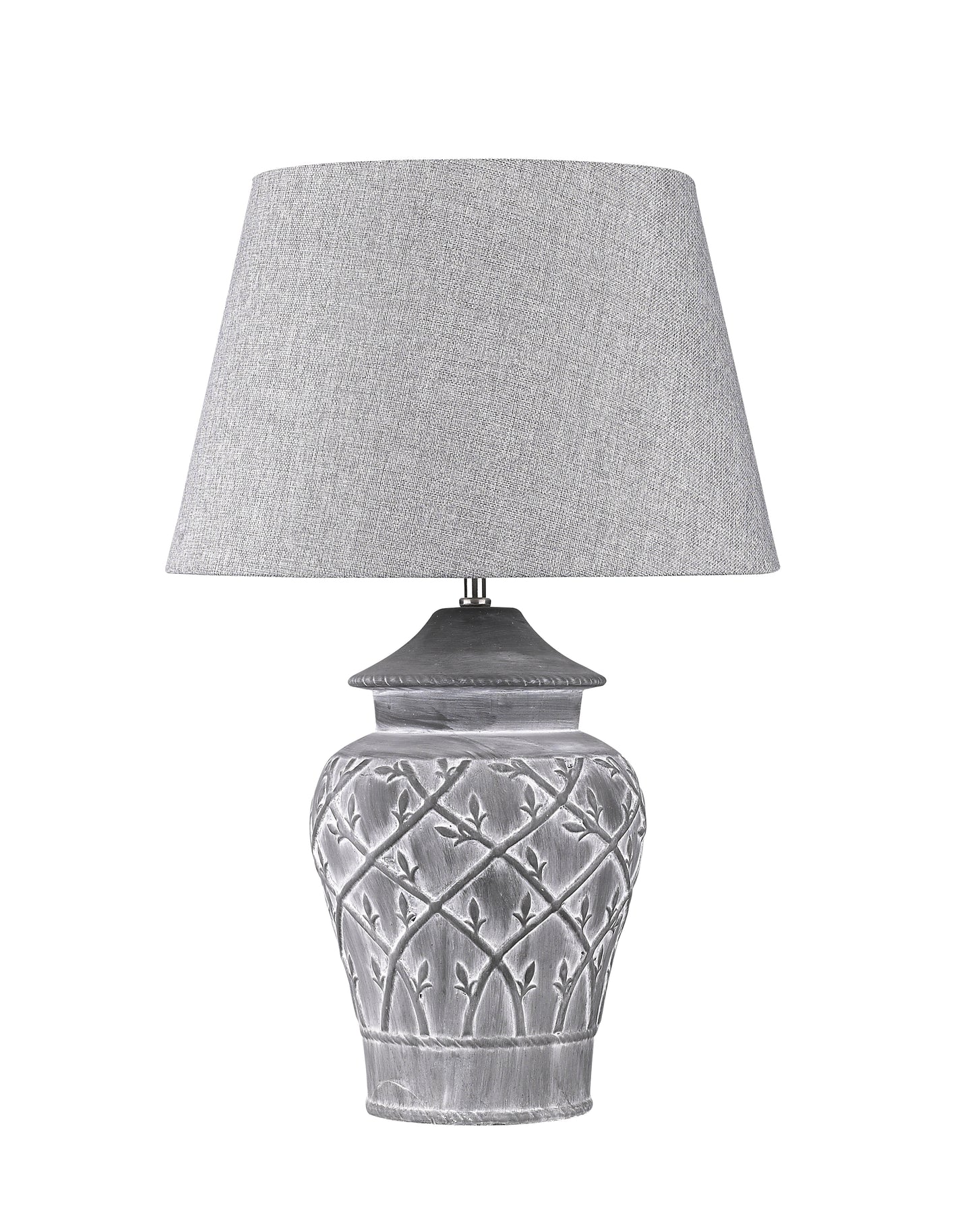 Hockerleuchte FIORE Griggio Beton-Keramik grau
