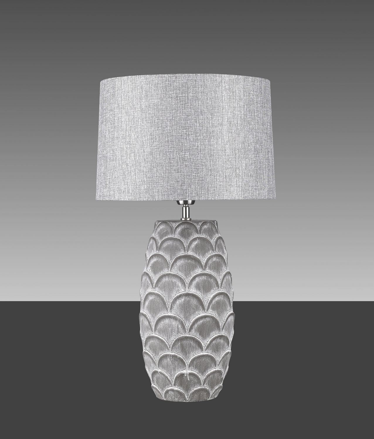 Hockerleuchte MENA Marrone Beton-Keramik Braun Tischlampe