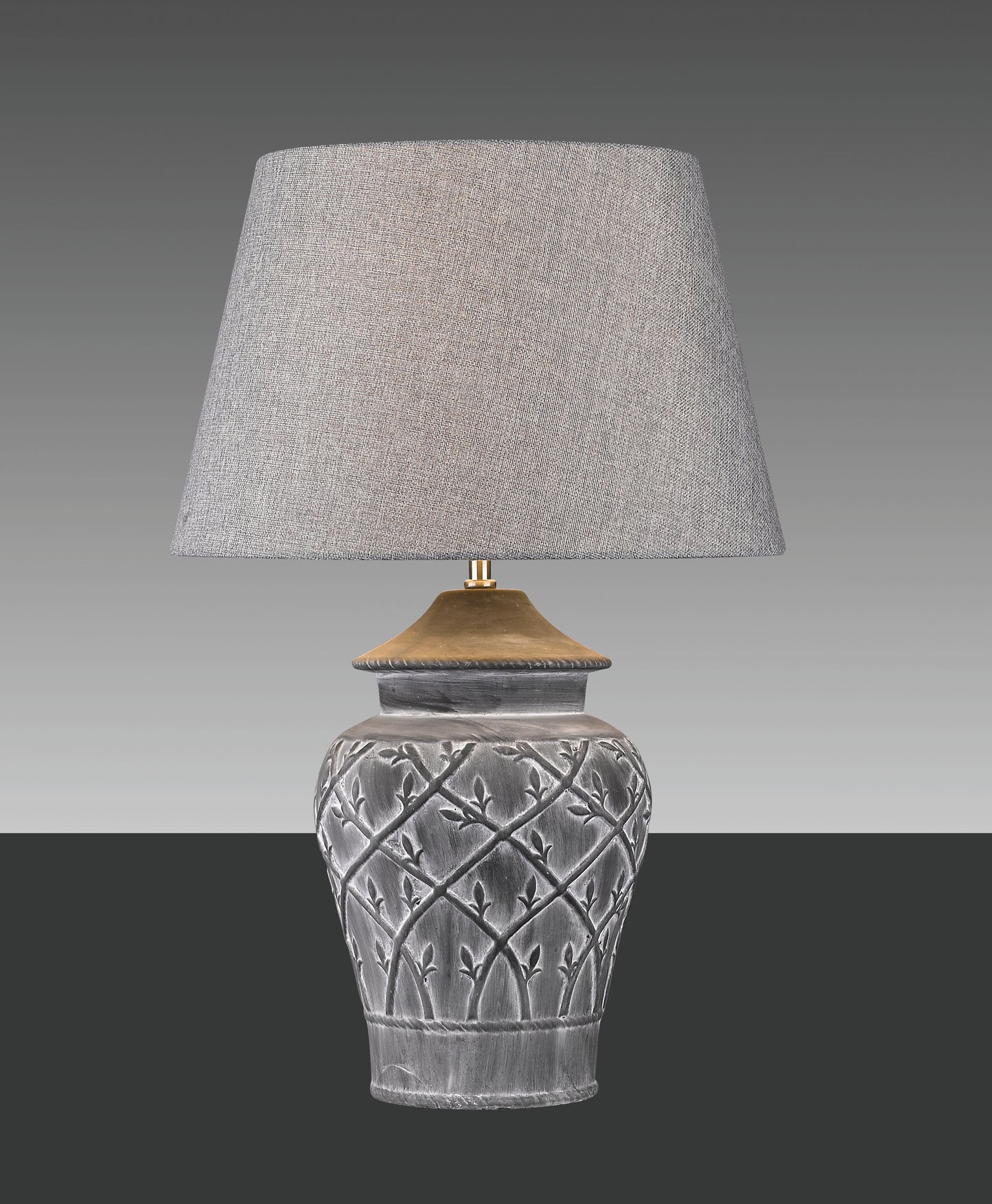 Hockerleuchte FIORE MARRONE Beton-Keramik braun