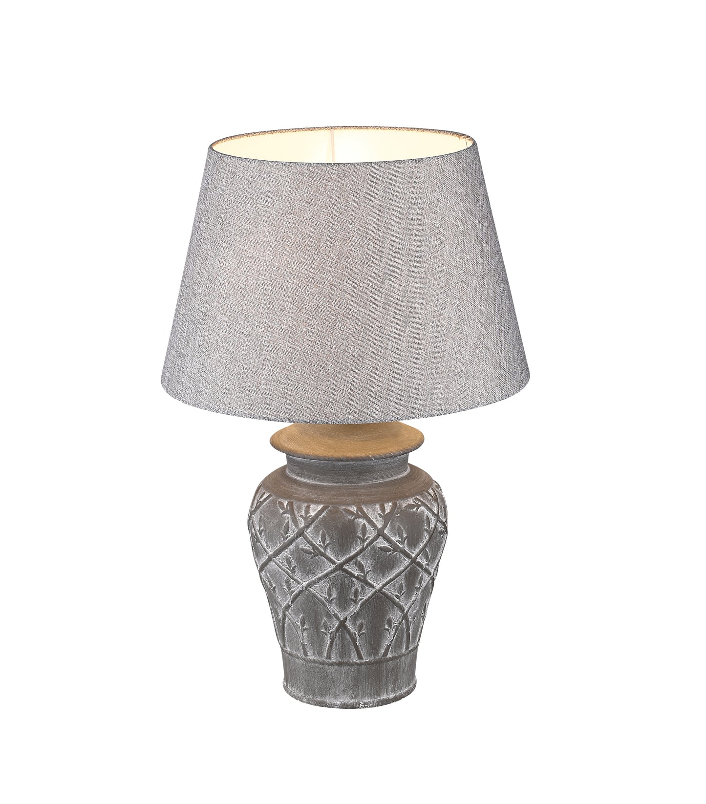 Hockerleuchte FIORE MARRONE Beton-Keramik braun