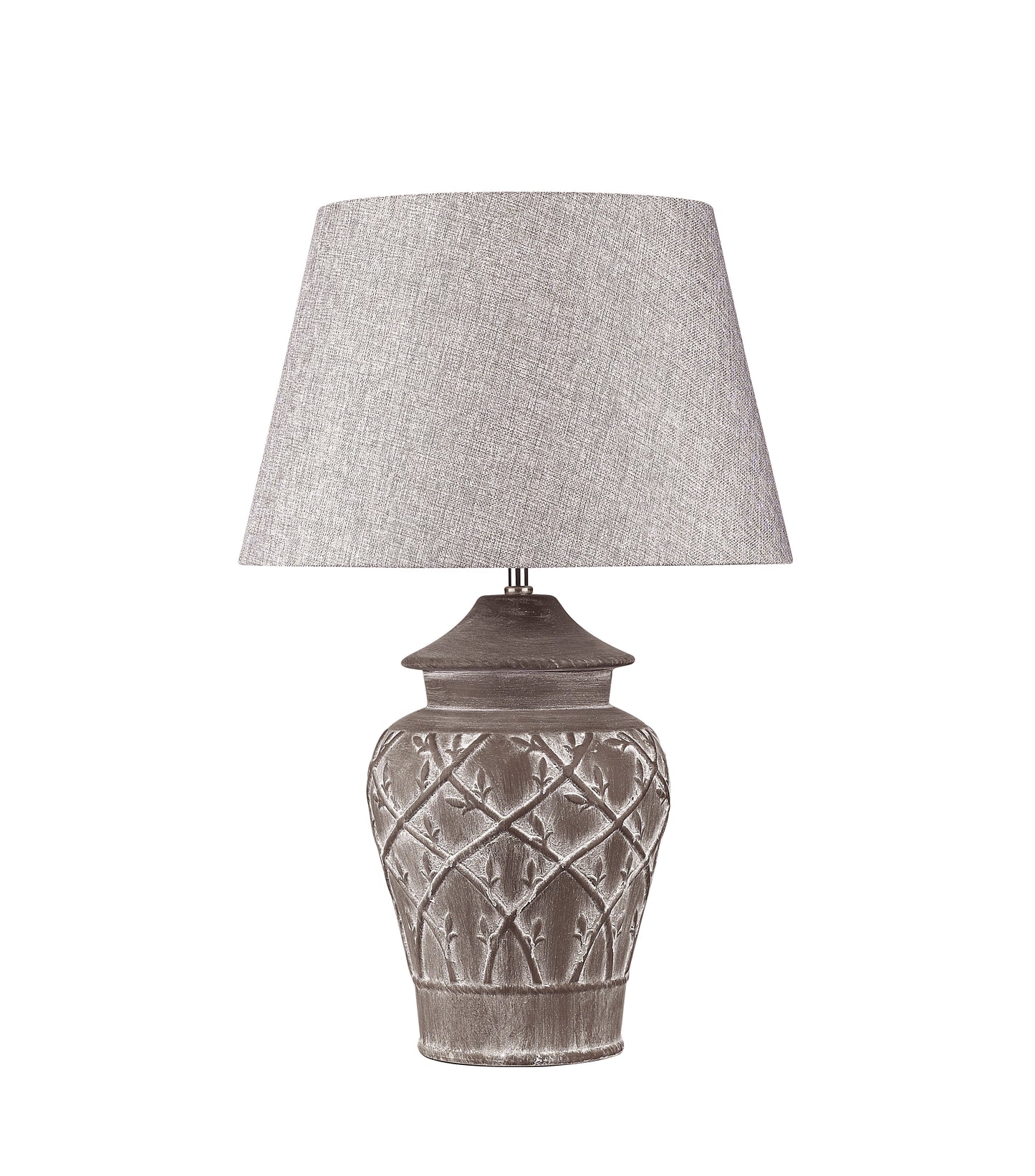 Hockerleuchte FIORE MARRONE Beton-Keramik braun