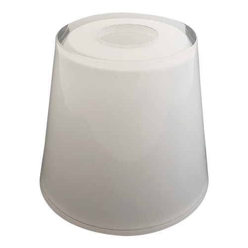 Lampenglas weiß klar Hängelampe 8,3 cm hoch E14 – Lampenglas klar