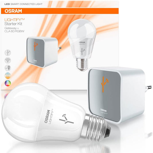 Osram Lightify Starter Kit Gateway + CLA60 RGBW E27