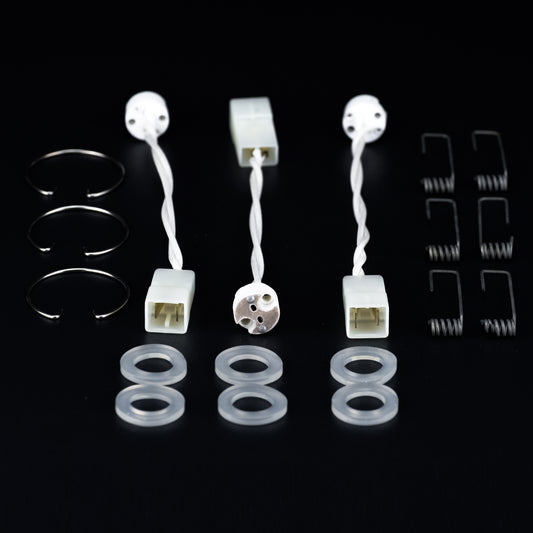 3er Set für Einbaustrahler Haltefeder Feder Klammern Fassung Federring MR11 – Einbaustrahler 13mm