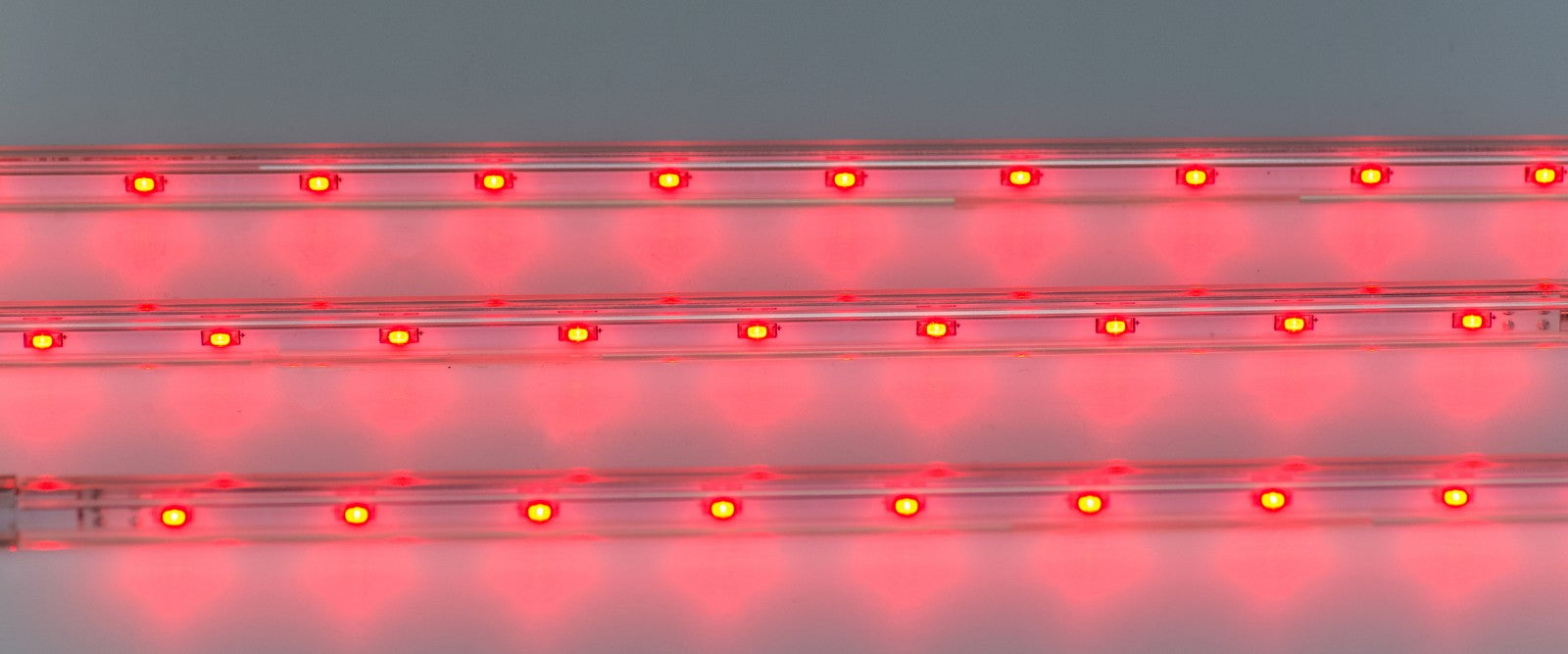 LED-Lichtleisten Casaya  Rot LED-Sticks 3er Set mit Netzteil Unterbauleiste 3x30cm