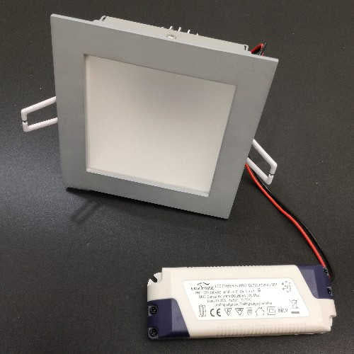 20W LED Downligt 230V dimmbar weiß, Einbauspot eckig – Einbaustrahler IP20, dimmbar