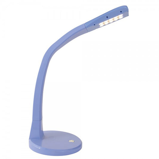 LED Tischleuchte Scoop Flexarm Blau Tischlampe