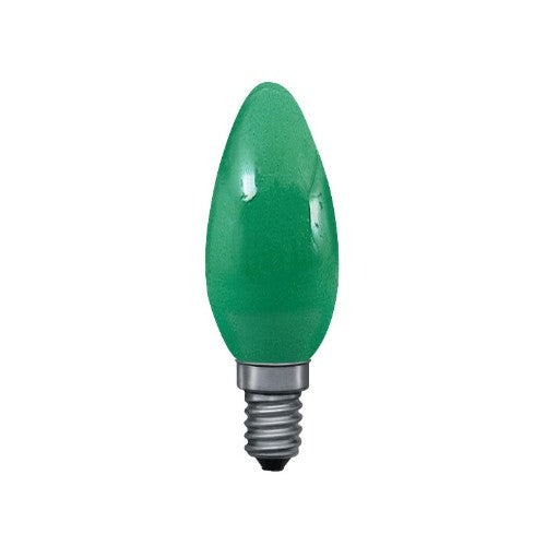 Deco Glühlampe Kerze E14 grün 25W Paulmann 402.23