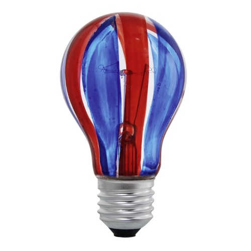 40W E27 KUGEL LAMPE GLÜHBIRNE Eglo 85936 Rot-Blau FARBIG LEUCHTMITTEL RUND