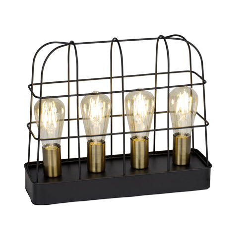 Vintage Tischleuchte Terneg schwarz Tischlampe