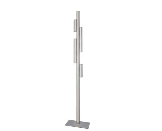 LED Stehlampe Empire dimmbar 152cm Alu gebürstet Stehleuchte, Standleuchte – Tischlampe / Tischleuchte / Nachttischlampe – St