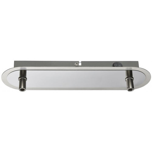 Armatur Wandlampe 2 flammig 28cm rund mit Schalter