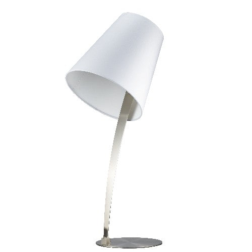 Ausgefallene moderne Tischleuchte Silber Ramona Tischlampe