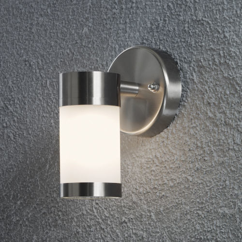 Außenwand-Halogenspot gefrostetes Glas weiß IP44