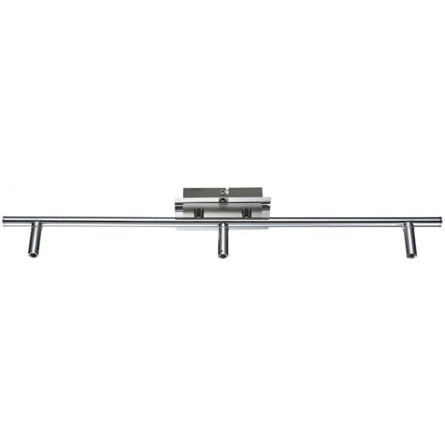 Armatur Deckenlampe 3 flammig 55cm Chrom eckig