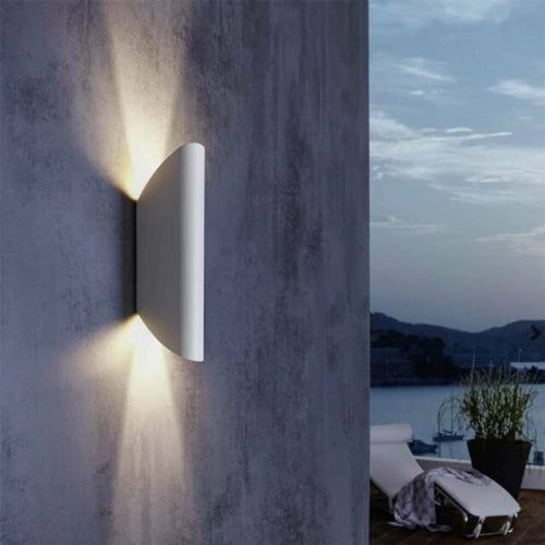 LED Up & Down Light Cospeto Außenwandleuchte rund weiß IP44