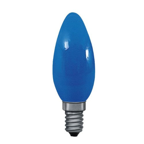 Deco Glühlampe Kerze E14 blau 25W Paulmann 402.24