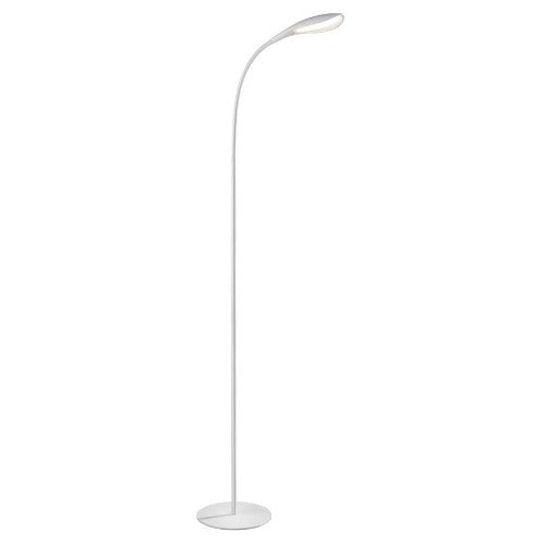 Flexible Stehleuchte LED Schwanenhals Leseleuchte weiß Lotus – Stehleuchte dimmbar
